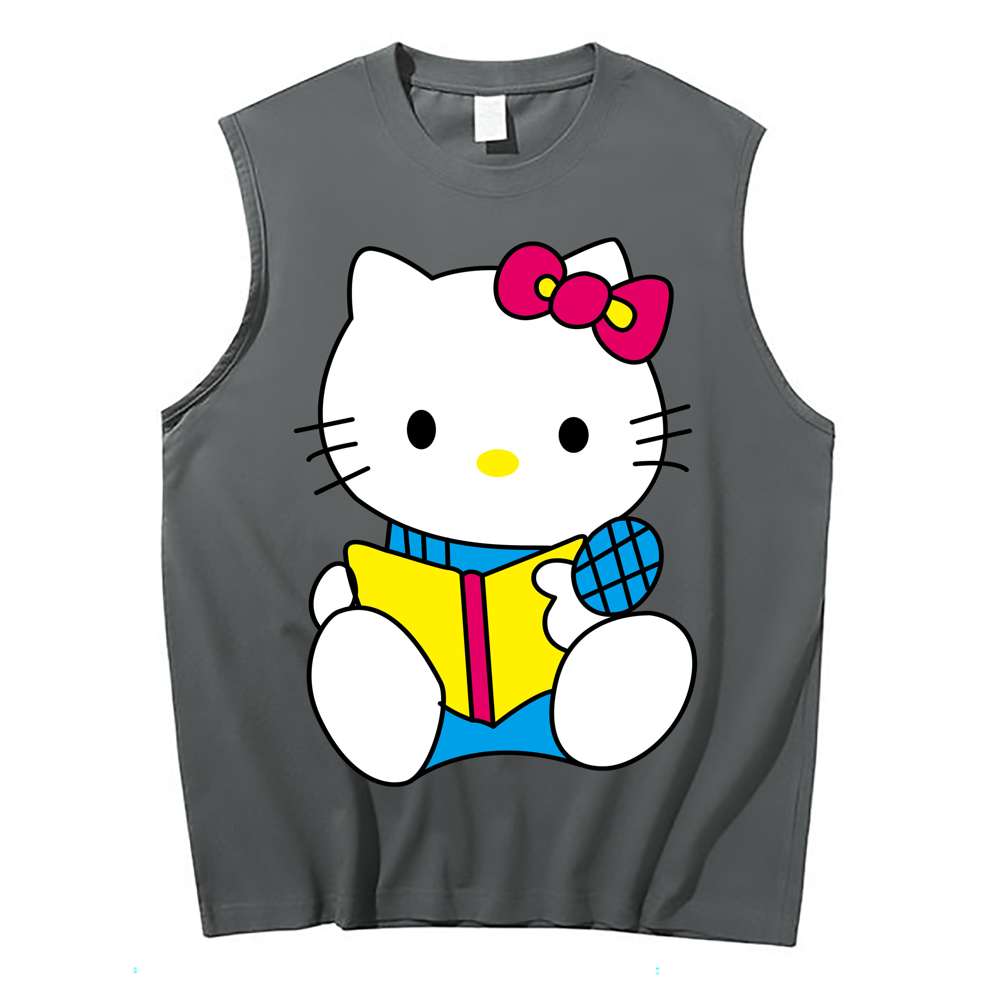 （画像用） Hello Kitty ハローキティ コットン100％タンクトップ（フロントプリント）